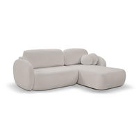 ECKSOFA Olena - Creme (Sicuro 65) - Creme, Holzwerkstoff (248/174cm)