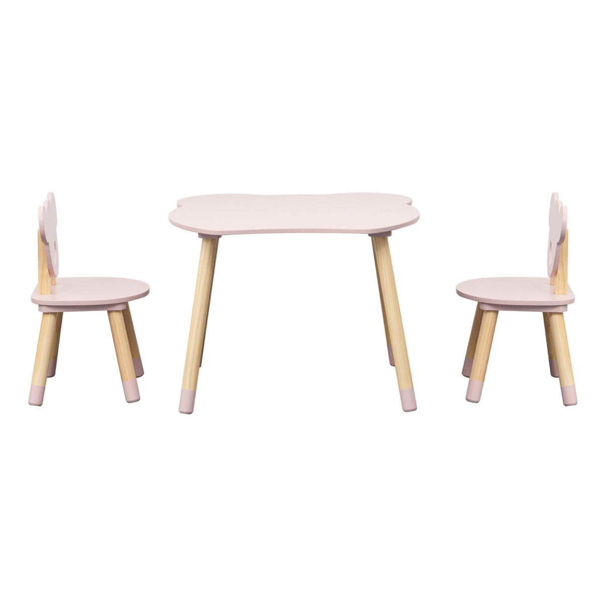 KINDERSITZGRUPPE Rosa 56/60/44 cm - Pink, Holzwerkstoff (60/44/56cm) - Mobili Rebecca