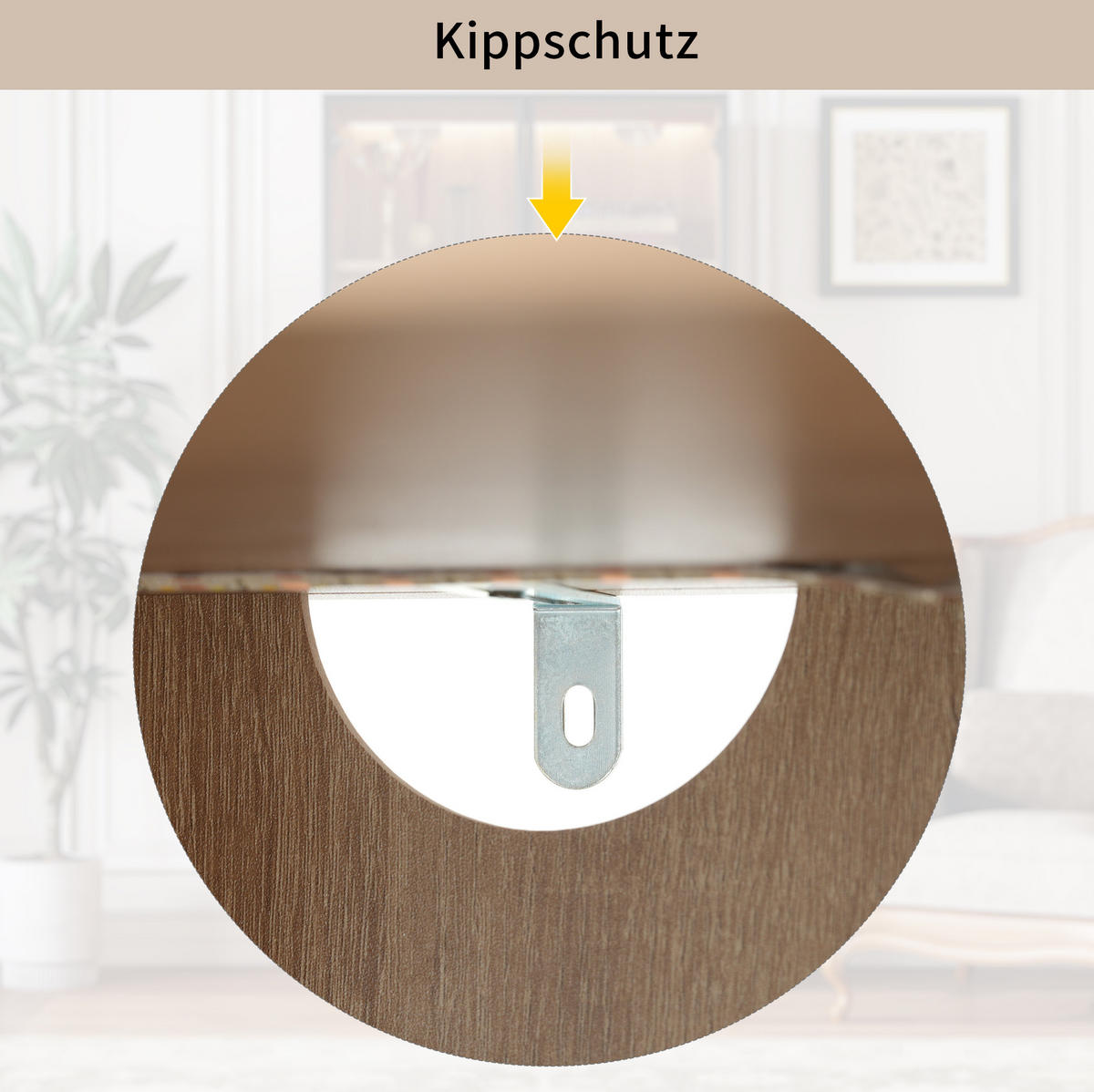 VITRINE 75 cm aus MDF mit Lichtleiste und Glastür Braun - Braun, Holzwerkstoff (75/170/34.5cm) - Modenvie