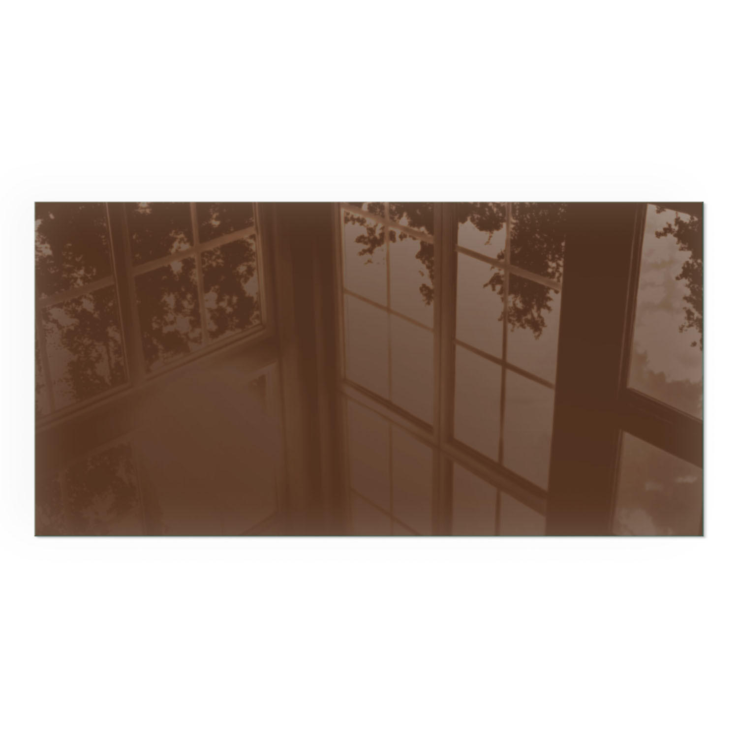 GLASPLATTE für Kamin 120x60 cm - Braun, Glas (120/60/0.4cm) - TULUP