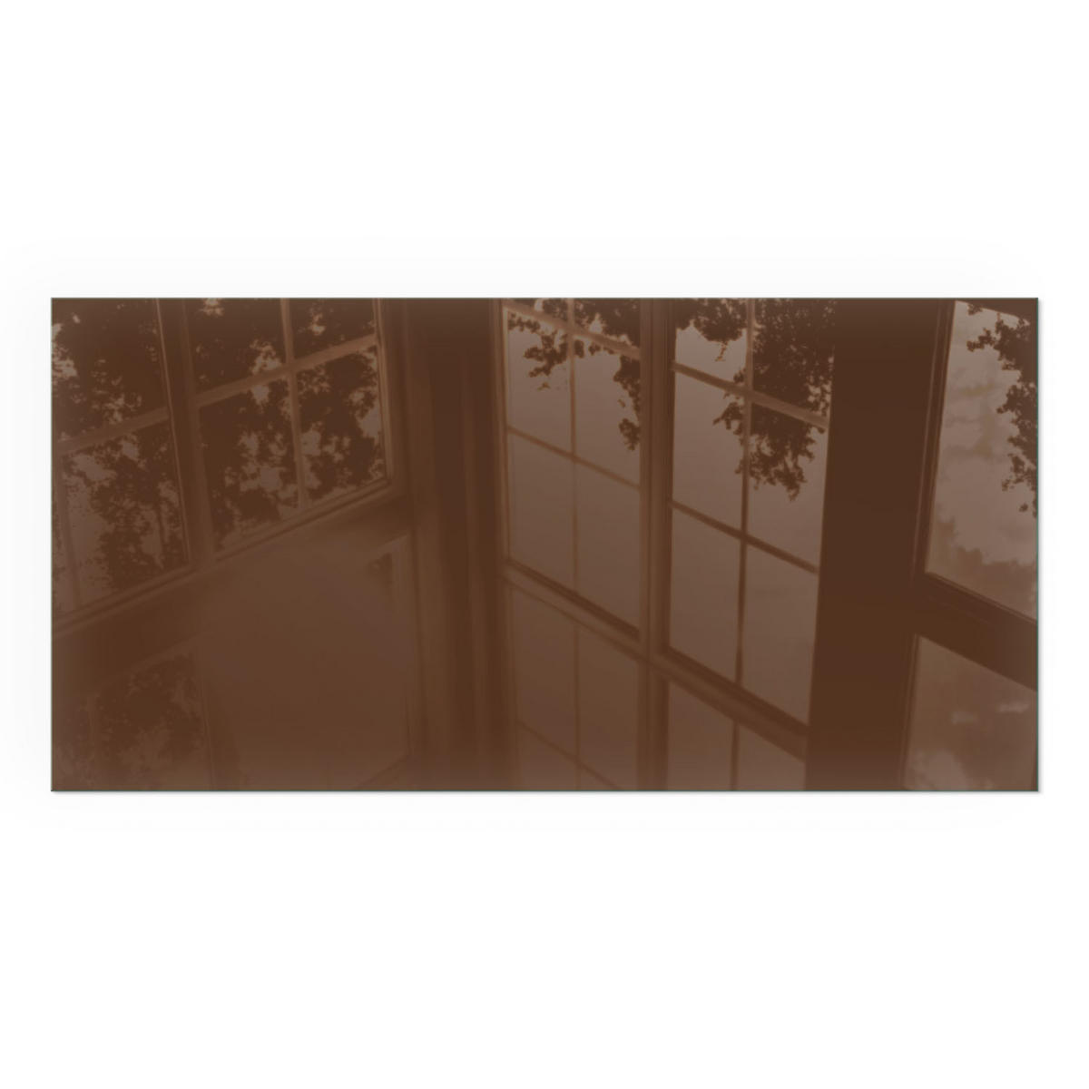 GLASPLATTE für Kamin 120x60 cm - Braun, Glas (120/60/0.4cm) - TULUP