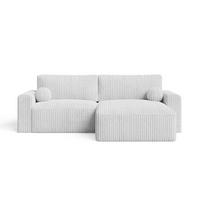 ECKSOFA Aurora Grau - Grau, Holz/Textil (259/145cm) - Graingold