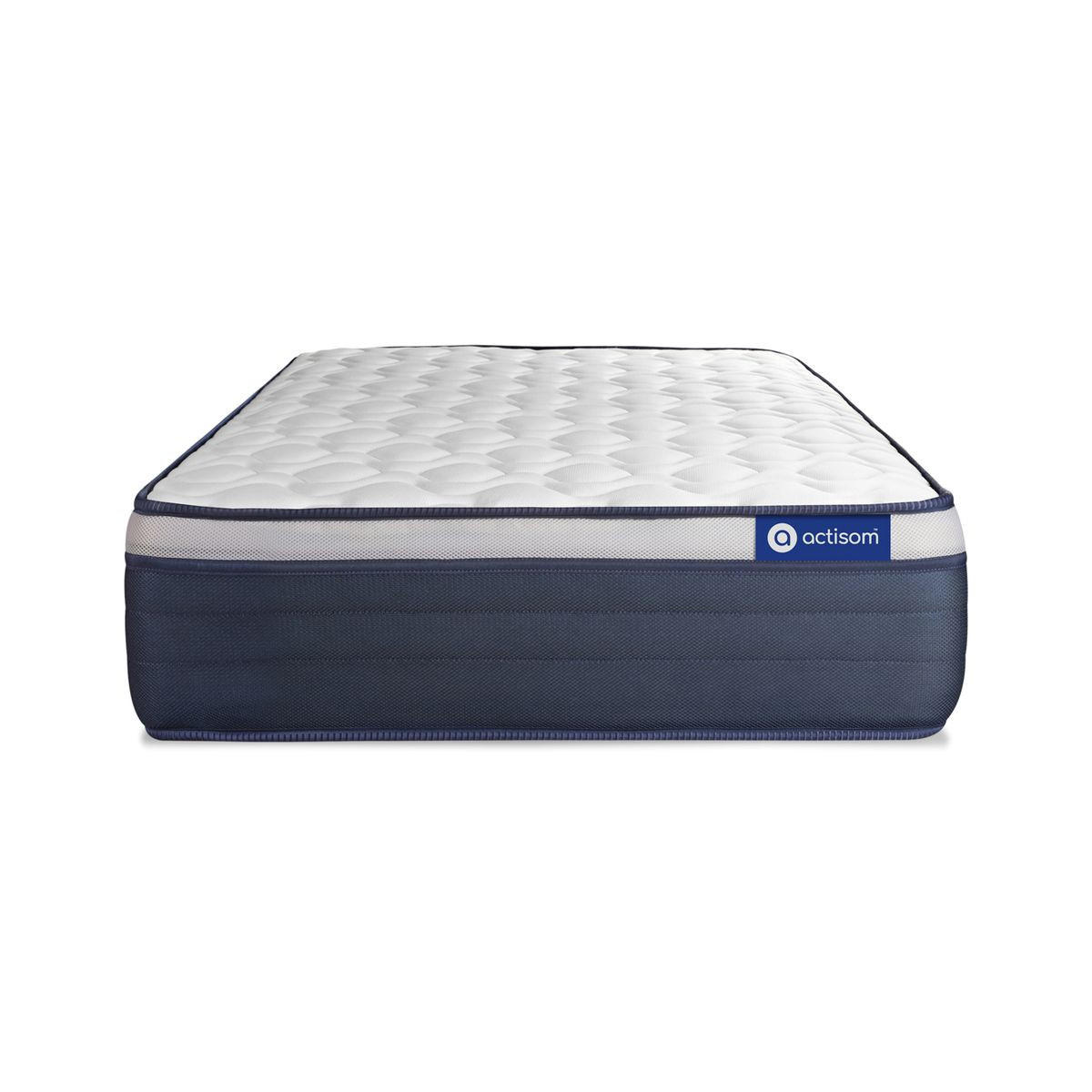 BETT Actimemo max Memory-Schaum 80 x 190 cm h3 - Kit Bettgestell Grau - Beige/Grau, Karton/Holz (80/190cm) - ACTISOM