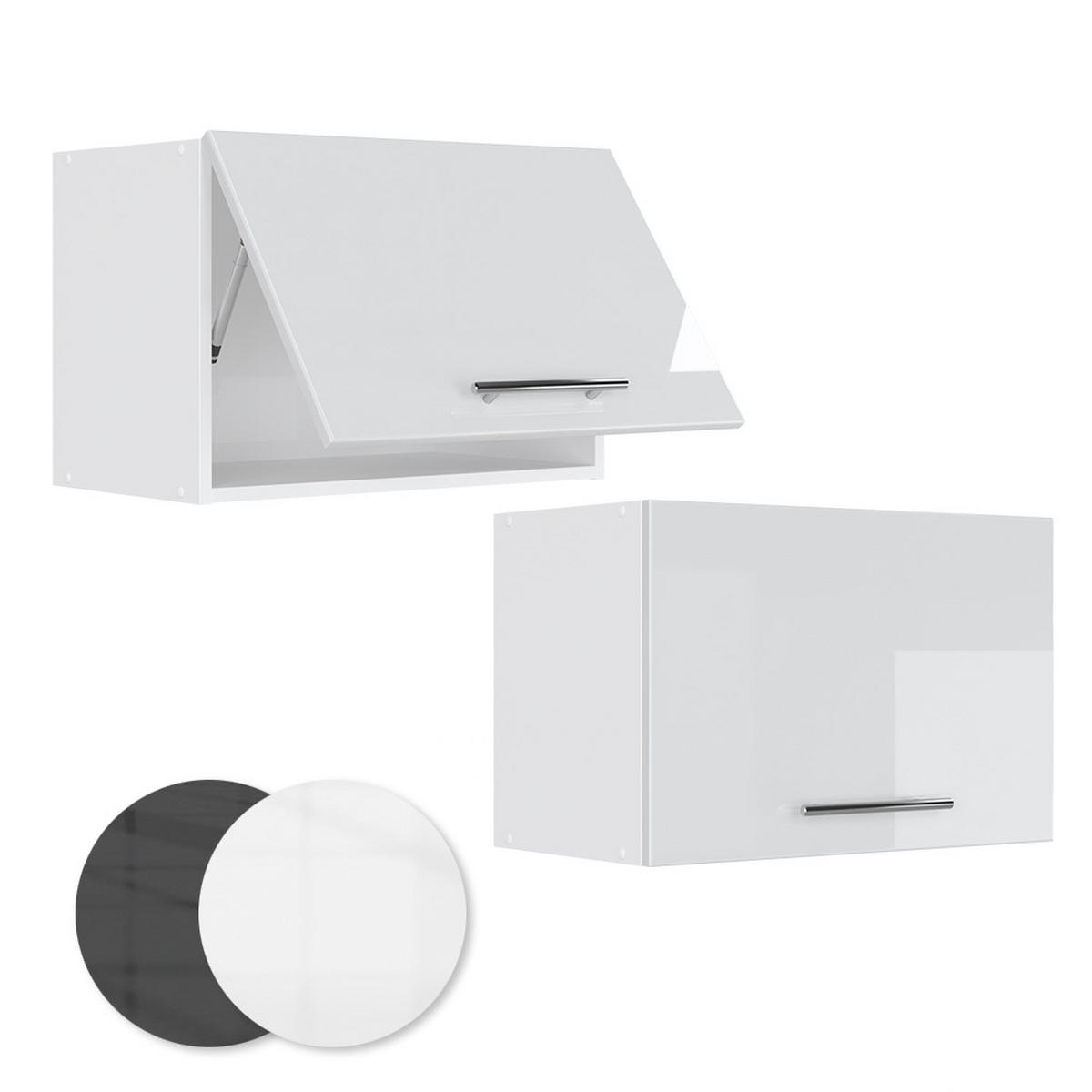 HÄNGESCHRANK Fame-Line Weiß Hochglanz 60 cm Flach - Weiß Hochglanz/Weiß, Holzwerkstoff (60/40/34.1cm) - Vicco