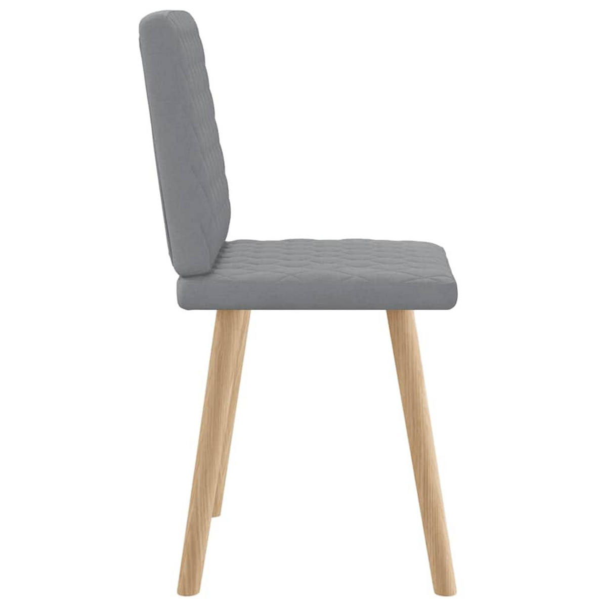 ESSZIMMERSTÜHLE 2 Stk. Hellgrau Stoff 45*54*86cm - Grau, Metall (45/86/54cm) - ZMH