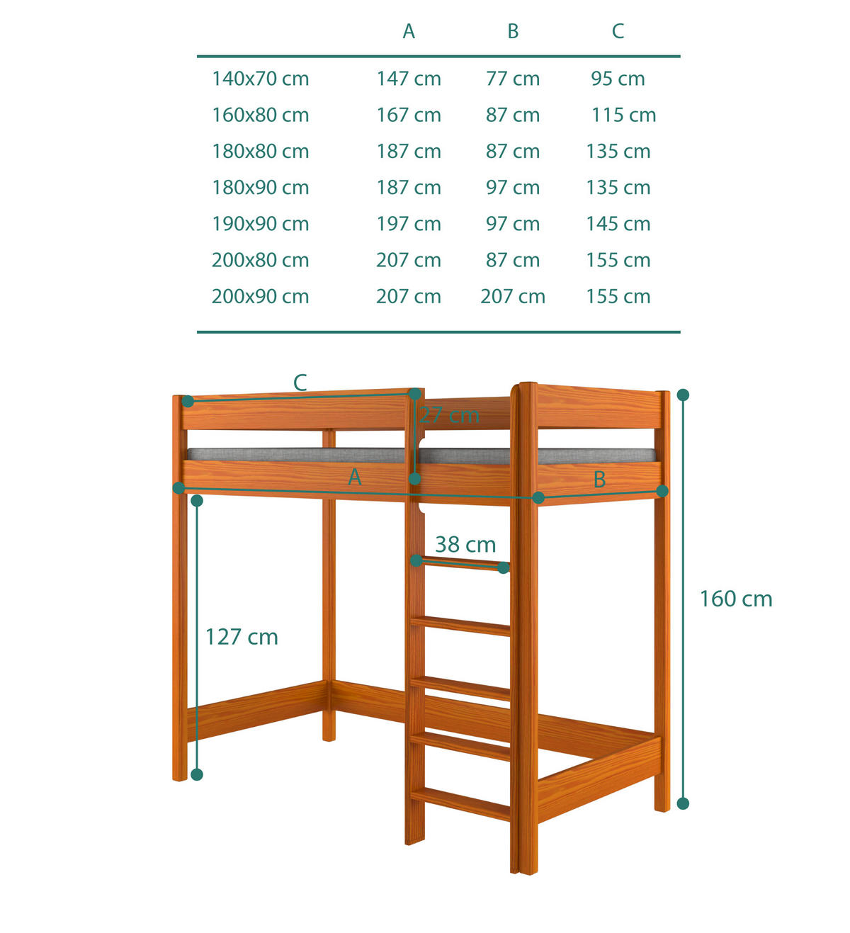 HOCHBETT Hugo 190x90 teak - Braun, Holzwerkstoff (90/190cm)