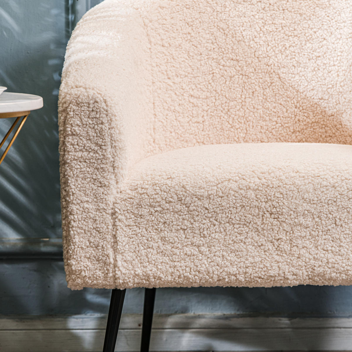 SESSEL Wolle Weiß - Weiß, Textil (75/76/65cm) - Nordlys