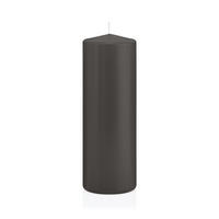 STUMPENKERZEN Grau Ø 68 x 200 mm, 12 Stück - Grau, Paraffin (7/20cm) - Wiedemann Kerzen
