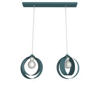 HÄNGELEUCHTE - Blau, Metall (7/25/25cm) - Lumicom