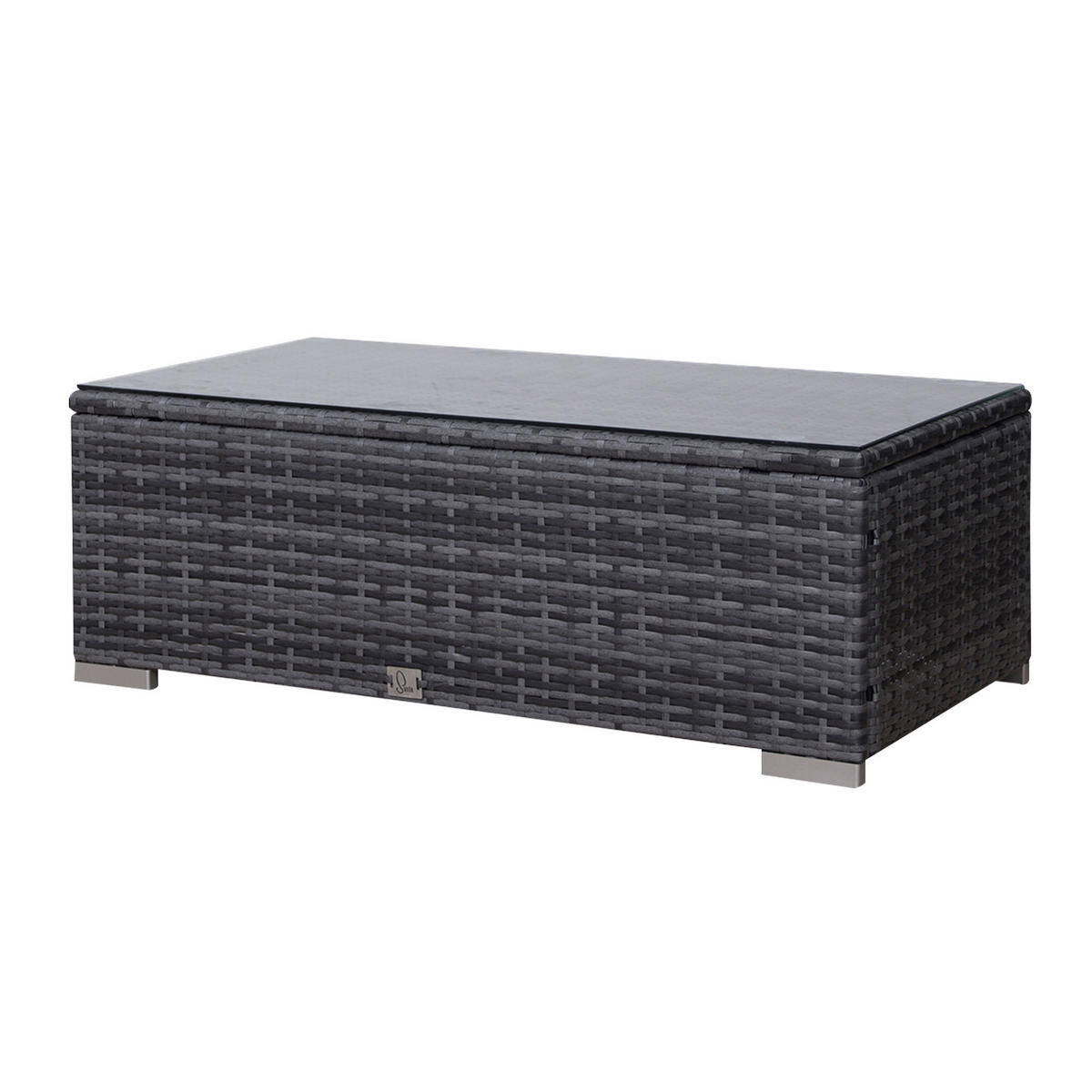 GARTENLOUNGE CALIFORNIA XL Grau - Grau, Kunststoff - SVITA