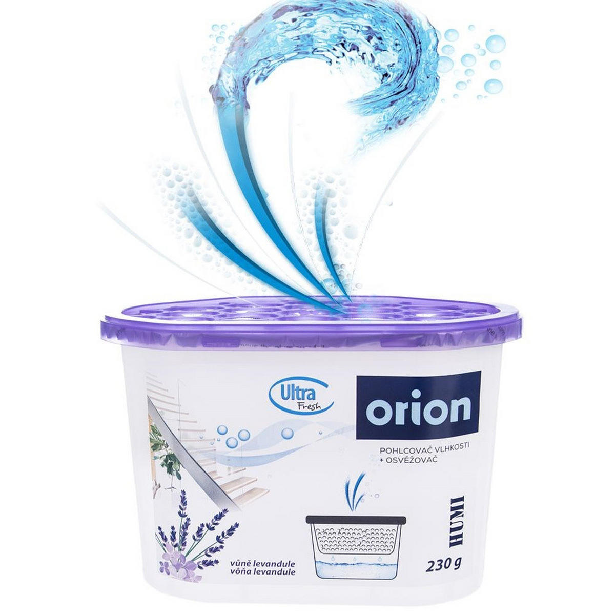 FEUCHTIGKEITSABSORBER Ultra Fresh violett - Violett, Kunststoff (8.5/10.5/15cm) - Orion 