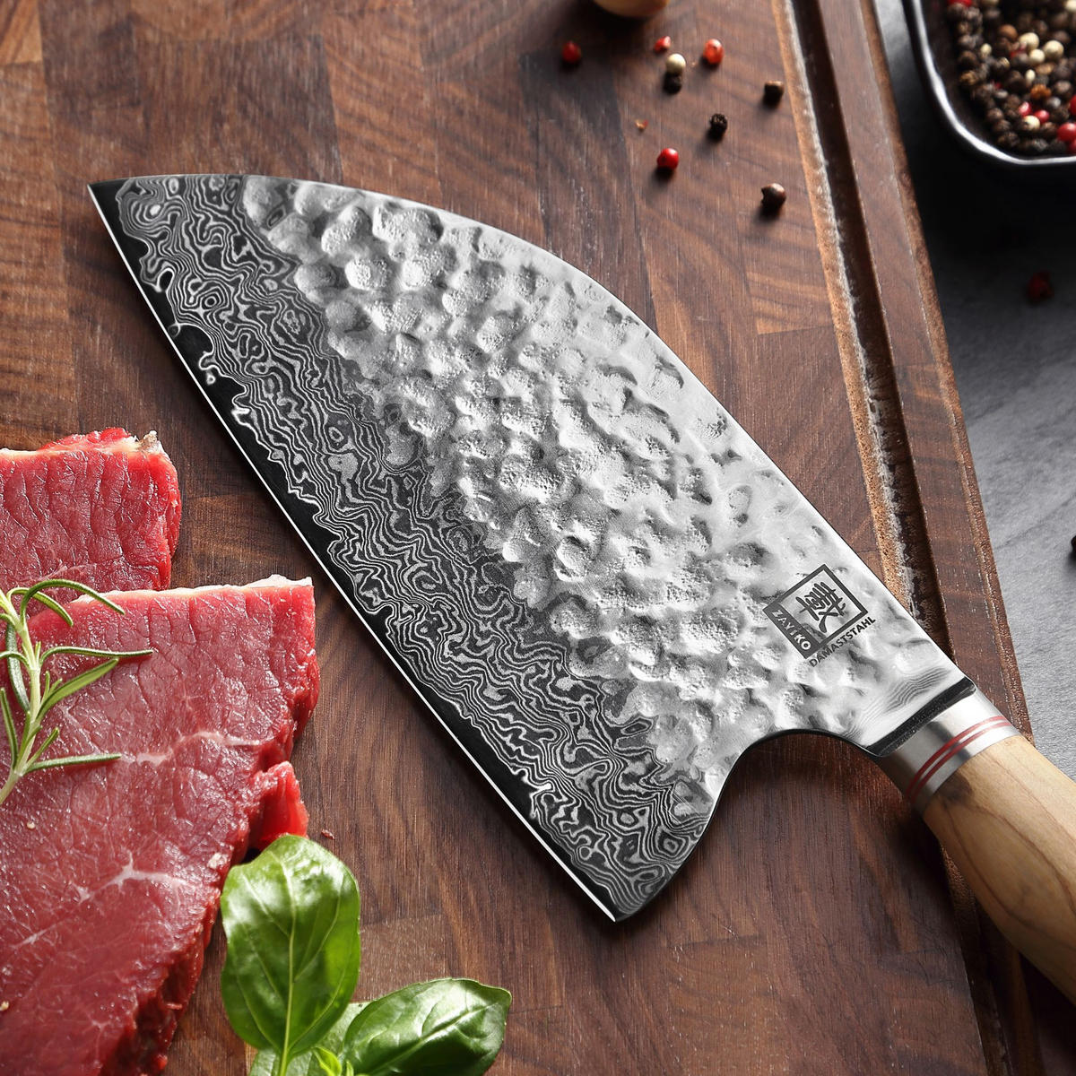 KOCHMESSER CHAI DAO 20 cm - Braun, Holz/Metall (34cm) - Zayiko