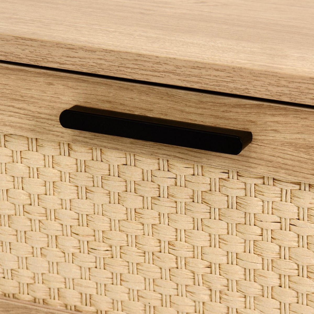 NACHTTISCH 2 SCHUBLADEN Samoa Natürlich 45 cm x 56 cm - Naturfarben, Holzwerkstoff (45/56/40cm) - Klast Home