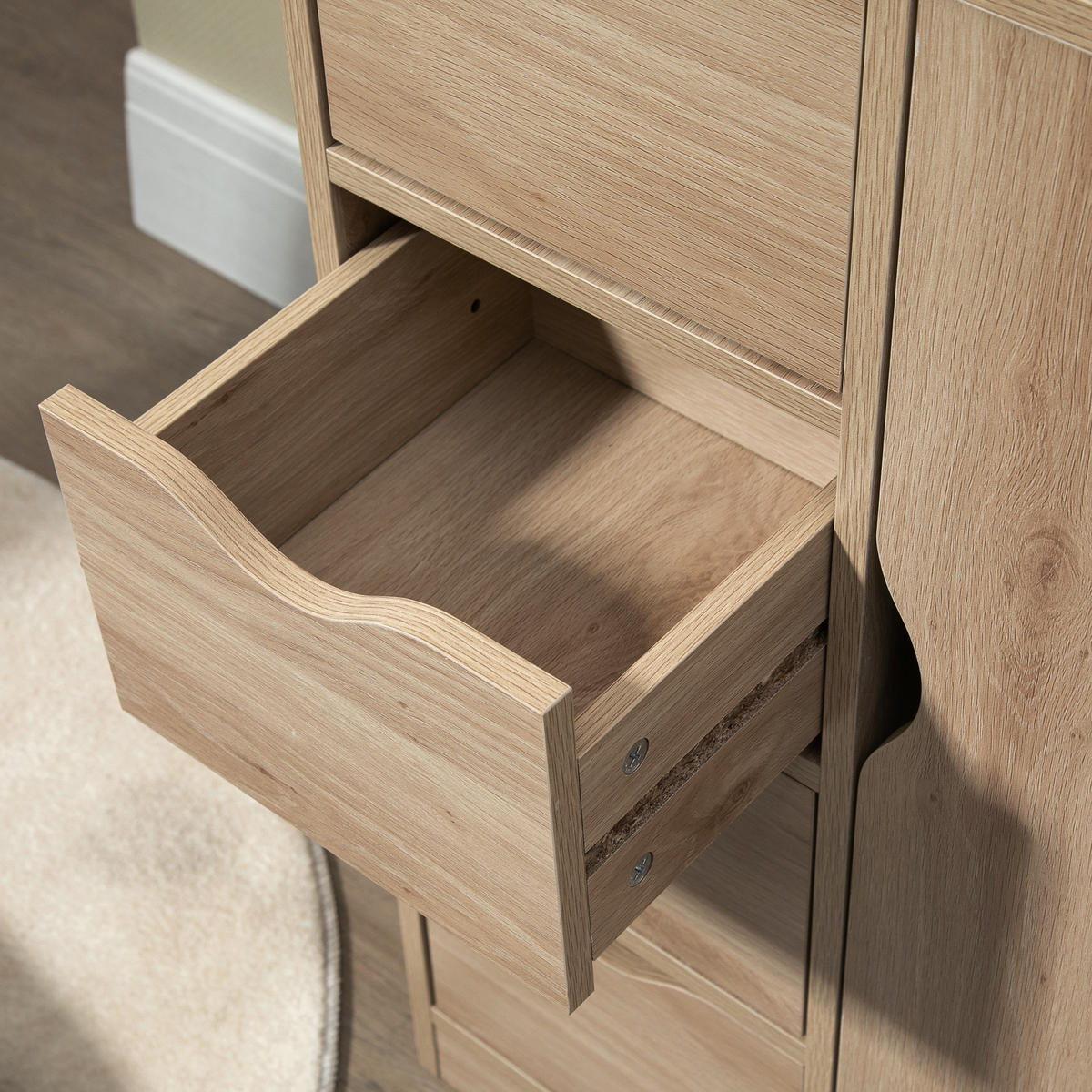 KOMMODE DE-12347 54/29/83 cm Braun - Braun, Holzwerkstoff (54/83/29cm) - ComfortXL
