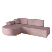 ECKSOFA Ottomane Links ARRIO-L1 - 243x171x83 cm Rosa - Rosa, Holzwerkstoff/Textil (243/171cm) - ALTDECOR