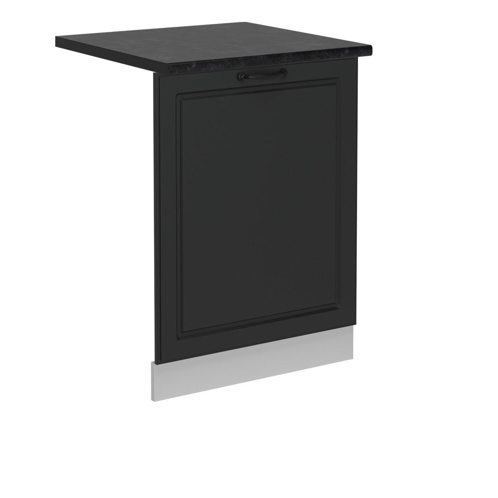 GESCHIRRSPÜLBLENDE R-Line Anthrazit Landhaus 60 cm , AP Anthrazit - Anthrazit/Weiß, Holzwerkstoff (60/81.8/1.6cm) - Vicco