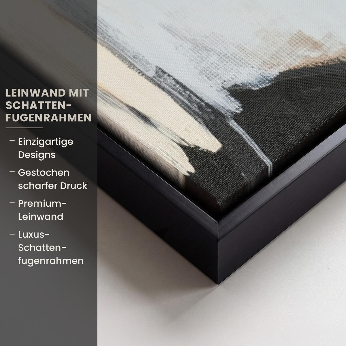 LEINWAND Bilder mit Rahmen - Farbe - Abstrakt - Farben - 60x90 - Currygelb, Textil (60/90cm) - MuchoWow