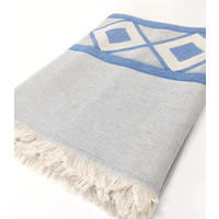 STRANDTUCH Breeze. Bio-Baumwolle. 100x175 cm. Blau - Blau, Textil (100/175cm) - SOWL