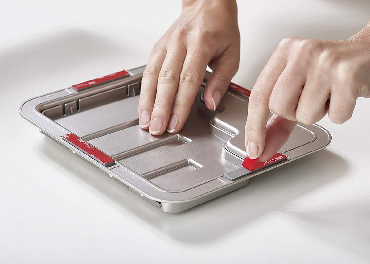 MESSERBLOCK Aufhängbares mit 4 Messern - DoorStore - Multicolor, Kunststoff (22/2/31cm) - Kela