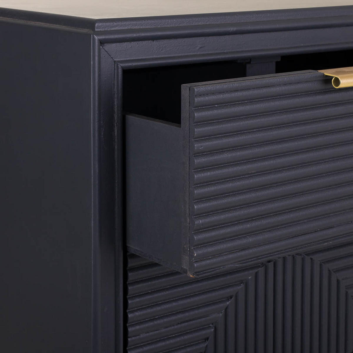 KOMMODE aus Holz, grau, 42x37x101cm - Grau, Holzwerkstoff (42/100.5/36.5cm) - Wanderlust