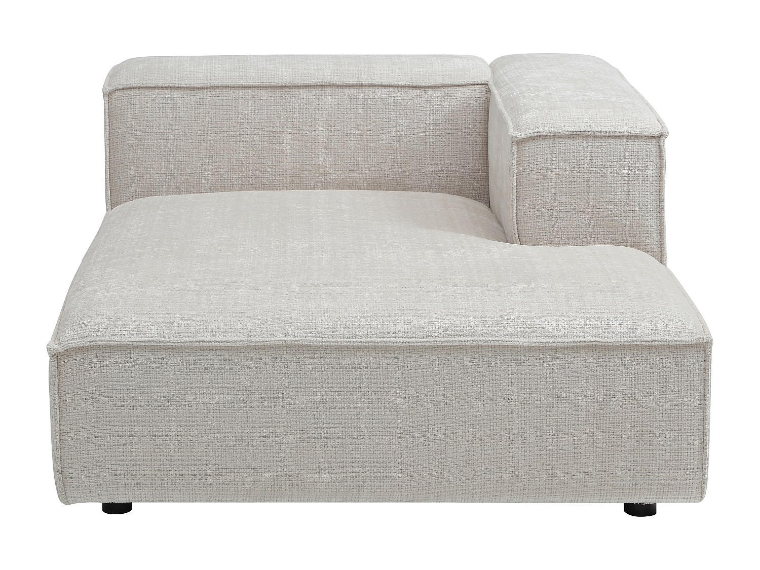 RECAMIERE ohne Schlaffunktion - 1 Person - stoff - beige Ruzolo - Beige, Textil (120/67/169cm) - Vente-Unique