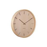 WANDUHR Suave Ø40 cm - Hellbraun, Holz (40/40/5cm) - Karlsson