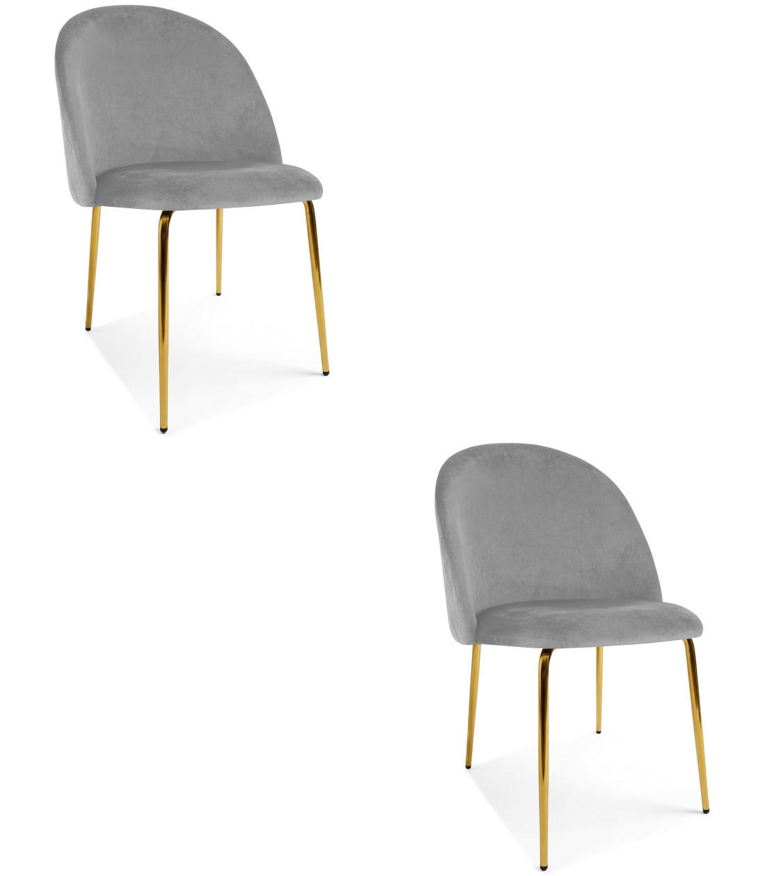 XXXLutz Stuhl Grau 49x41x55 cm