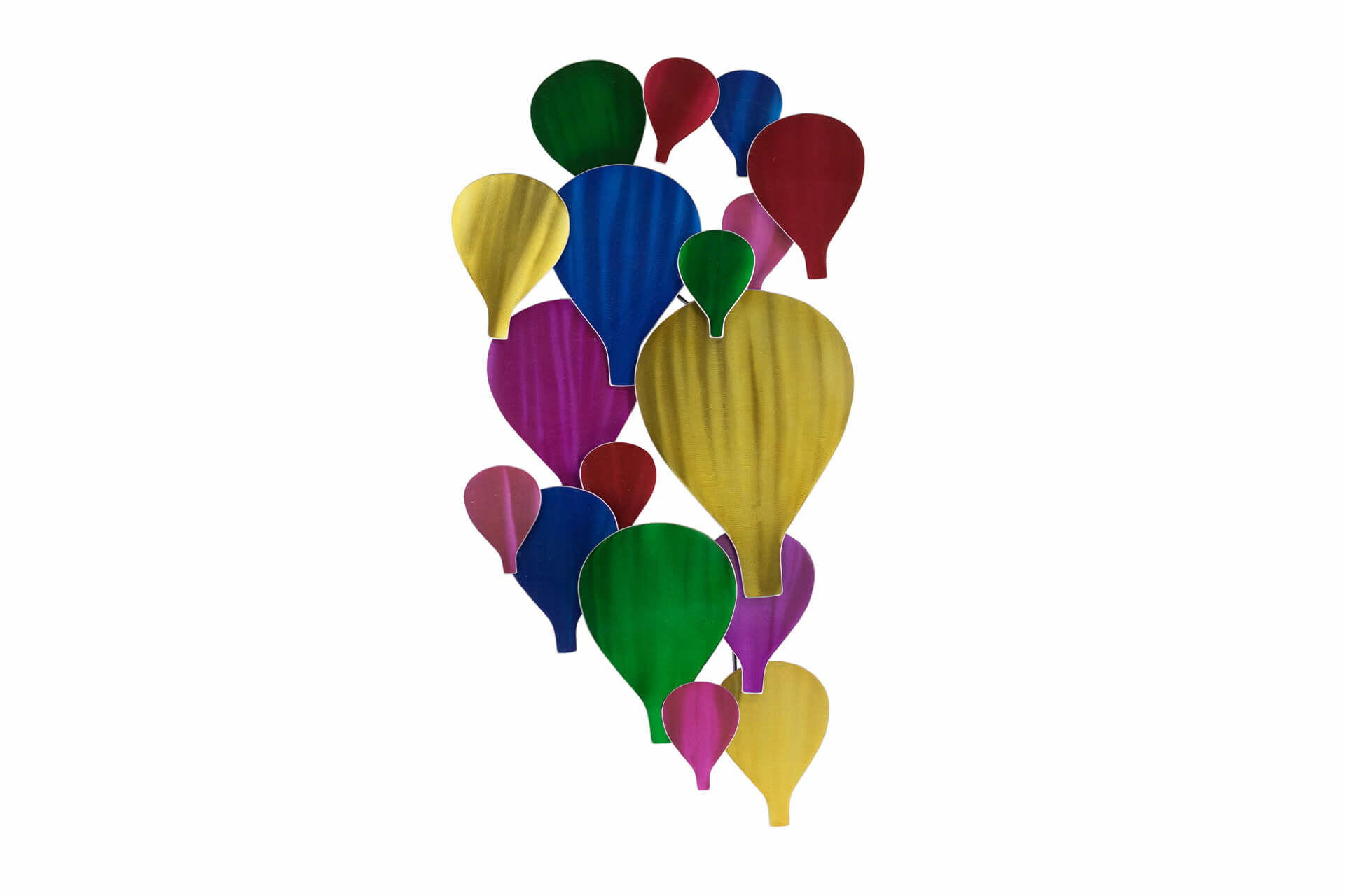 WANDDEKO Bunt 46/92 cm - Multicolor, Metall (3.47/92/7cm) - KUNSTLOFT