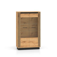 VITRÍNA Solal Dřevo - hnědá, kompozitní dřevo (92/141/40cm) - Petits-meubles