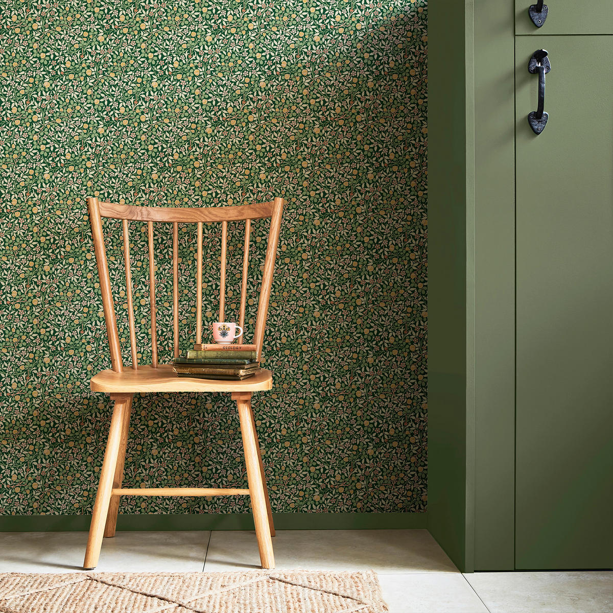 VLIESTAPETE Kleeblätter 1000x52cm - Grün, Papier/Kunststoff (52/1000cm) - William Morris at Home