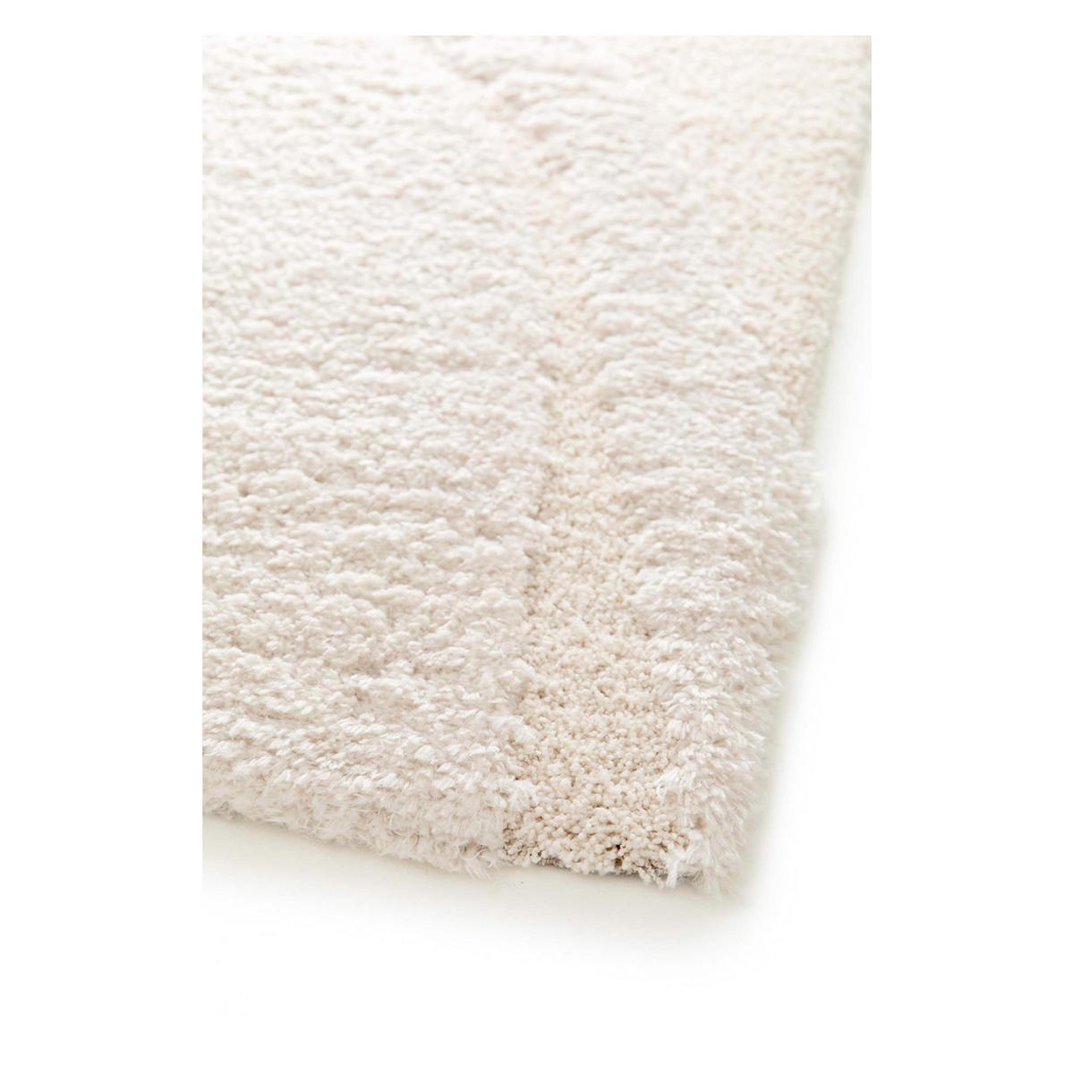 TEPPICH Alivio schneeweiß 160 x 230 x 1 cm - Weiß, Textil (160/230cm) - Vivaraise