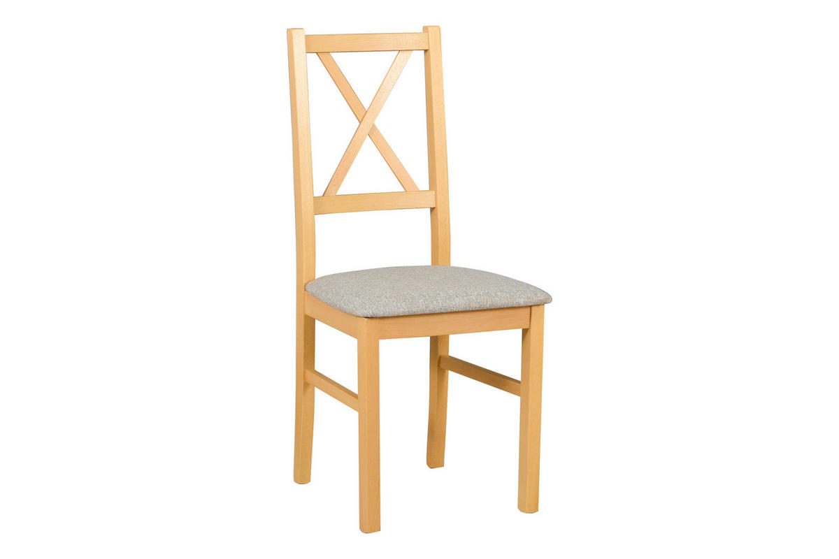 STUHL 2er Nilo 12, grandson - Beige, Holz (43/94/40cm) - Leaf Design