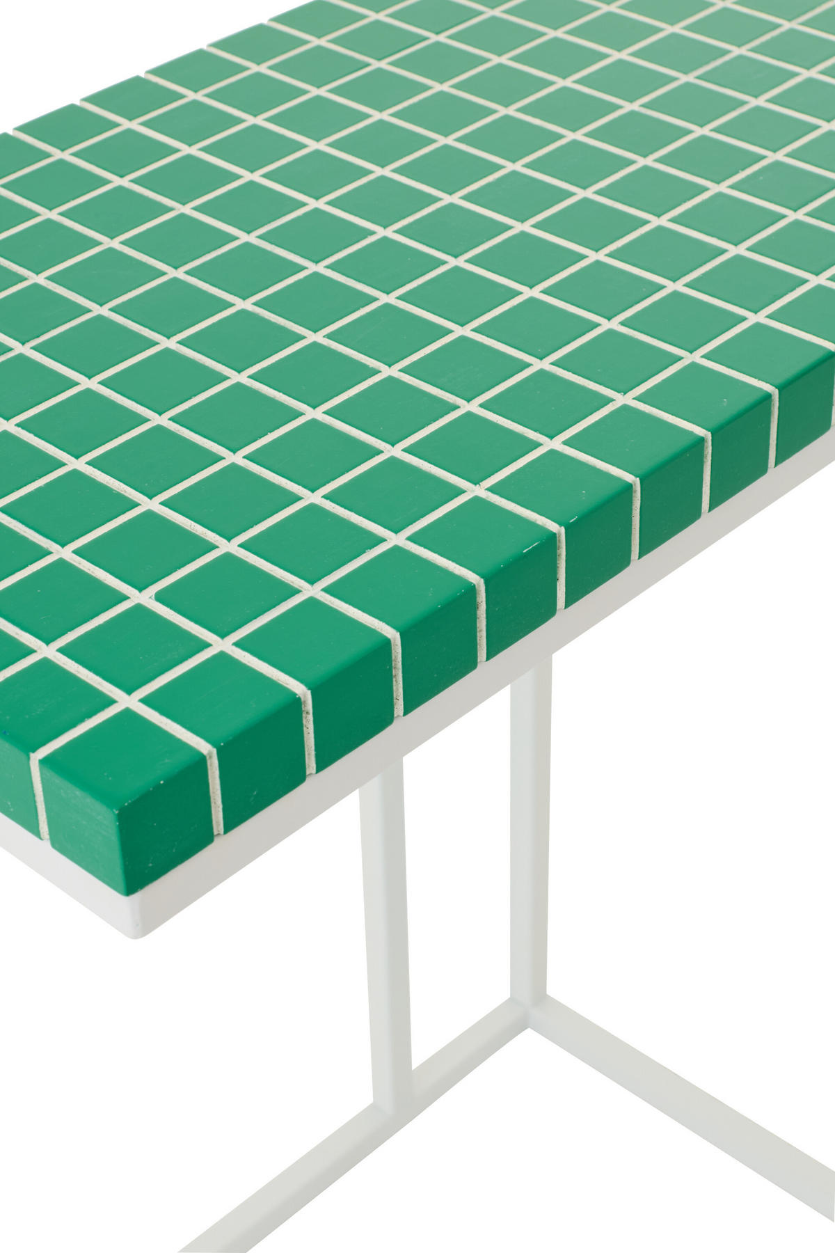 BEISTELLTISCH RECHTECKIG Grün - Grün, Metall (47.5/29.5/60.5cm) - J-Line