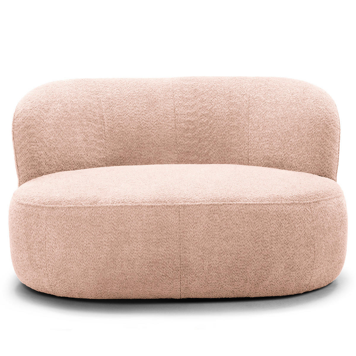 1,5-SITZER SOFA - Sandfarben/Schwarz, Kunststoff/Textil (134/75/84cm) - home24