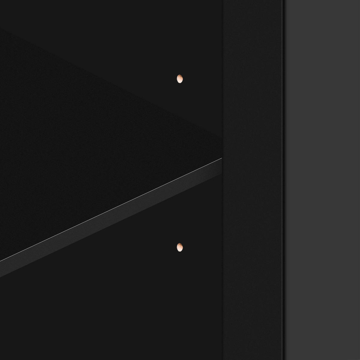 KOMMODE aus MDF 160x40x84cm in Schwarz mit Spiegeloberfläche - Schwarz, Holzwerkstoff (160/84/40cm) - Modfu