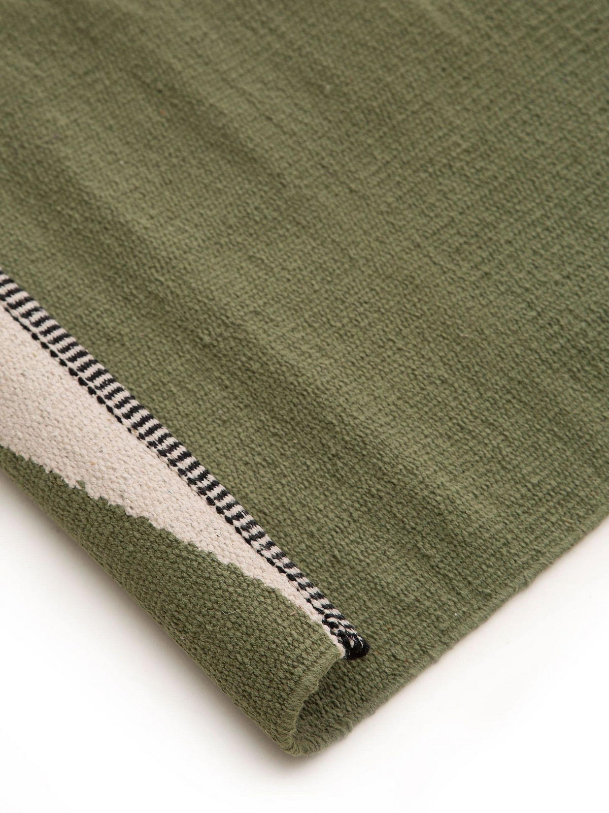 BAUMWOLLTEPPICH Lenny Grün 120x170 cm - Grün, Textil (120/1cm) - KUNSTLOFT