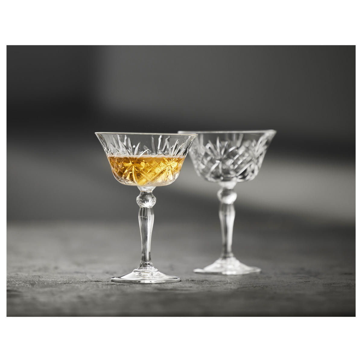 CHAMPAGNERSCHALE Melodia 4er Set, Kristallglas, Transparent, 260 ml - Transparent, Glas (0.26L) - Lyngby Glas