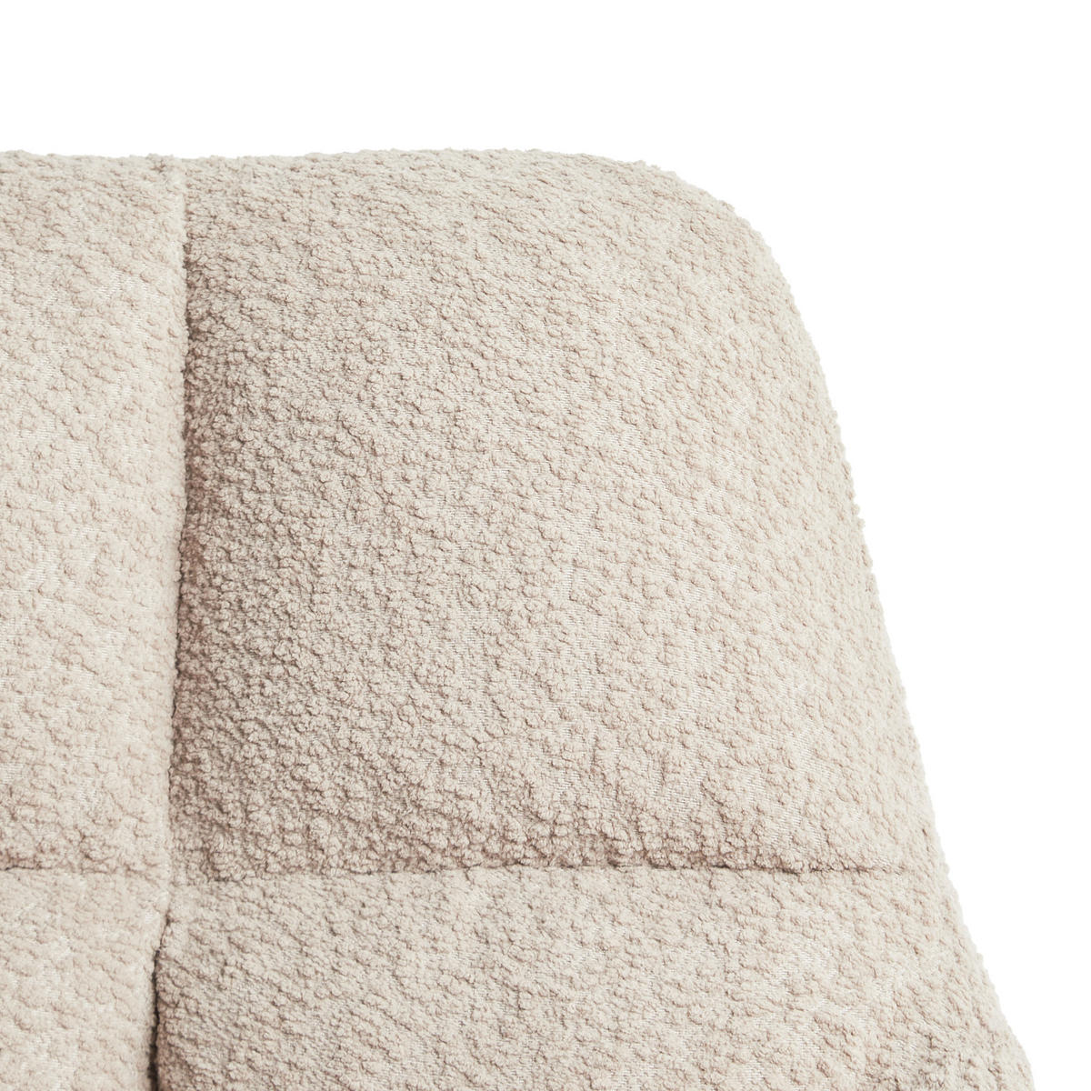 SCHREIBTISCHSTUHL Beige Palmdale - Beige/Goldfarben, Textil (58/87/61cm) - Beliani