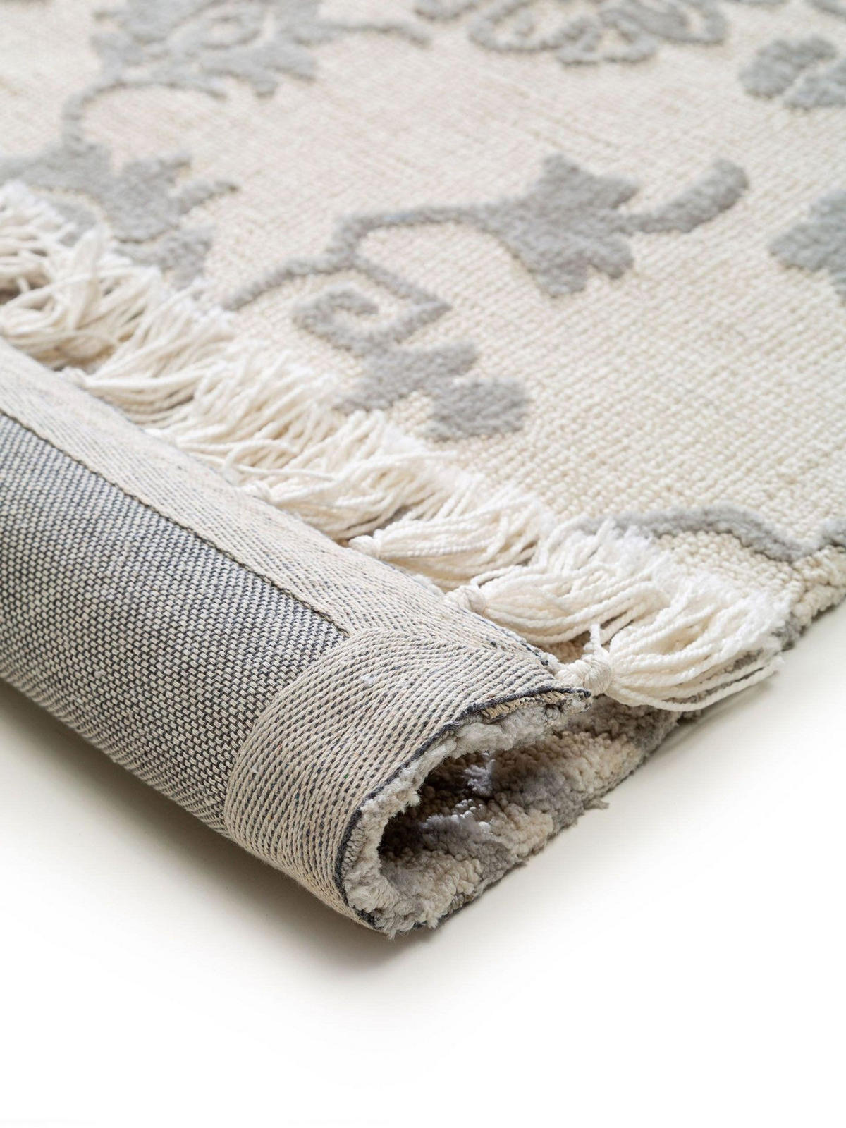 TEPPICH Teppich Elias Grau - Grau, Textil (200/1cm) - KUNSTLOFT