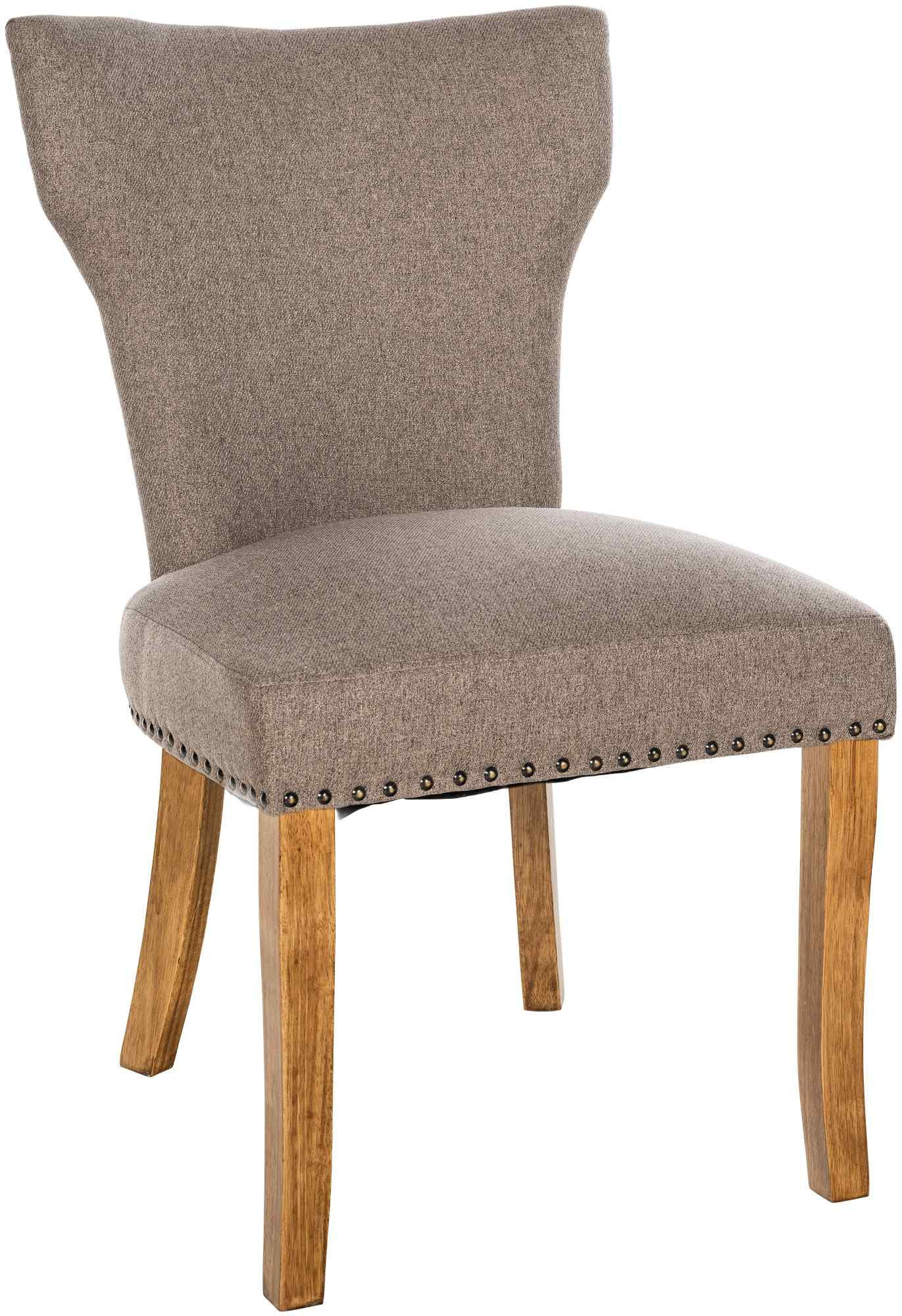 WOHNZIMMERSTUHL Stoff taupe - Taupe/Naturfarben, Holz/Textil (52/90/59cm) - CLP