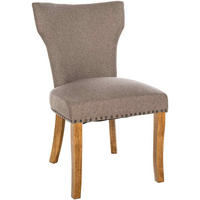 WOHNZIMMERSTUHL Stoff taupe - Taupe/Naturfarben, Holz/Textil (52/90/59cm) - CLP