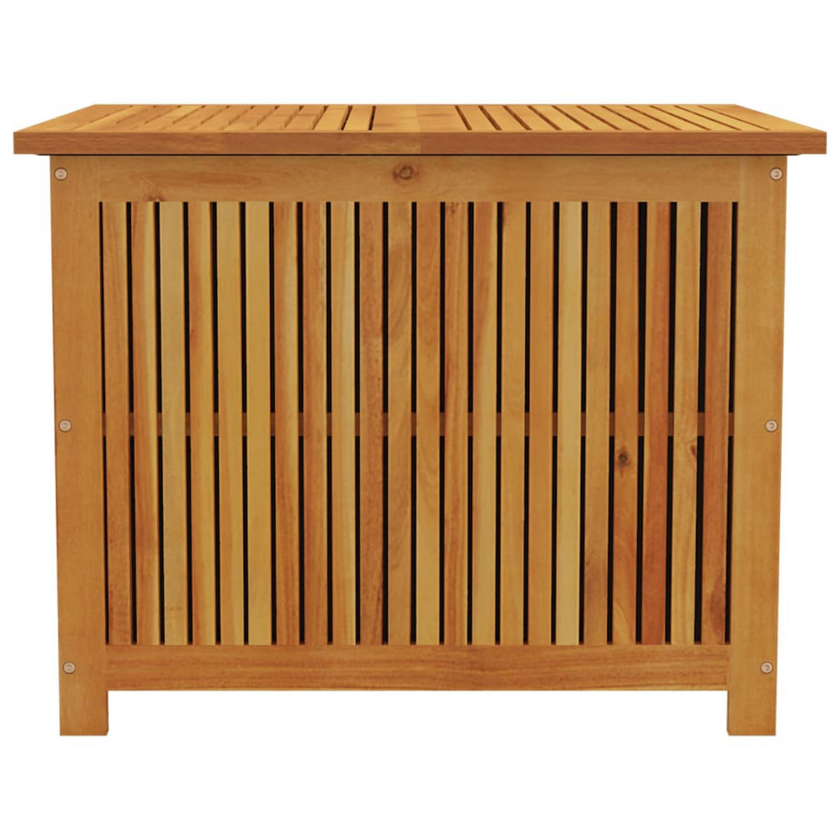 GARTENBOX 75x75x58 cm Massivholz Akazie - Braun, Holz (75/58/75cm) - furnicato
