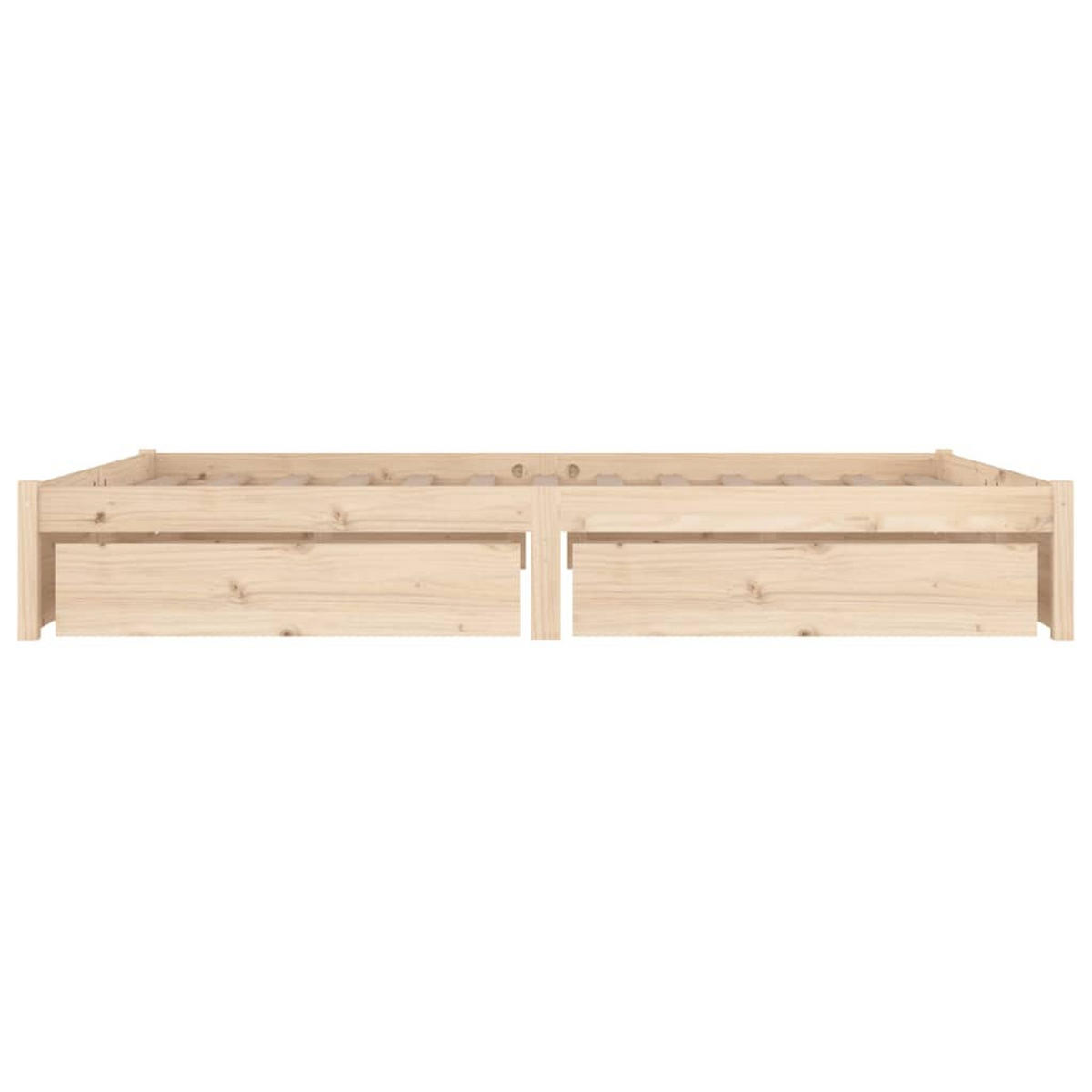 BETT Knapp 205.5/205.5 cm - Braun, Holz (200/200cm) - Nettlife