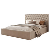 POLSTERBETT PONTI 200x200 cm Warmbeige (Stoff Magic Velvet) - Kompakt, mit Bettkasten und Lattenrost - Beige, Holzwerkstoff/Textil (200/200cm) - Ravio