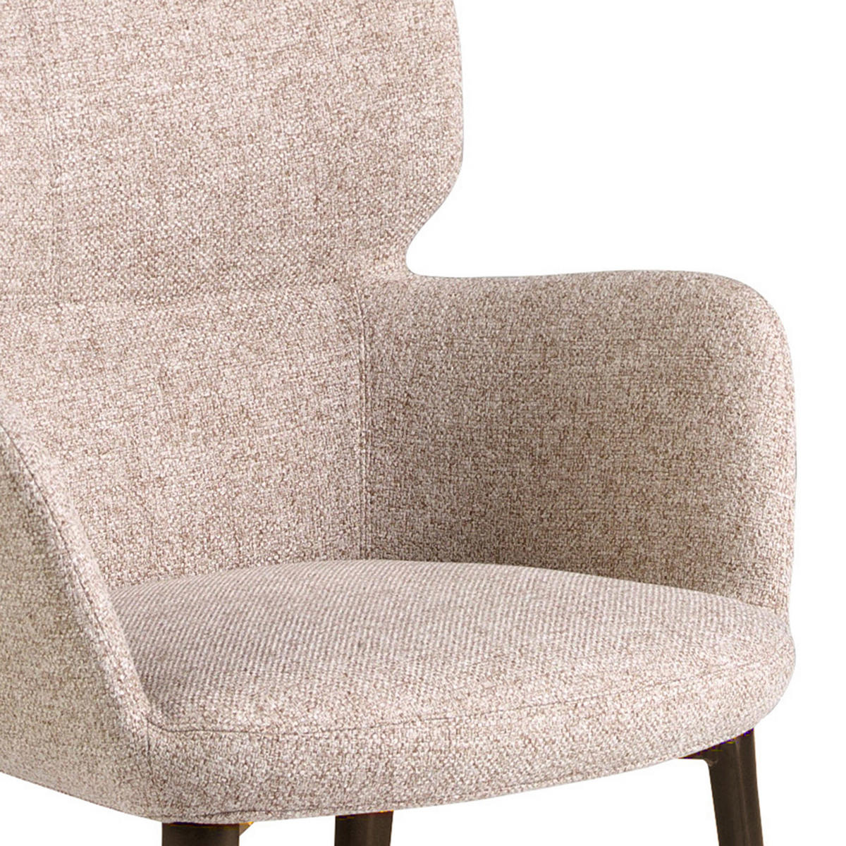 STUHL Braun marmoriert Metallbraun 58/59/80 cm - Braun, Textil (58/80/59cm) - ANGEL CERDA