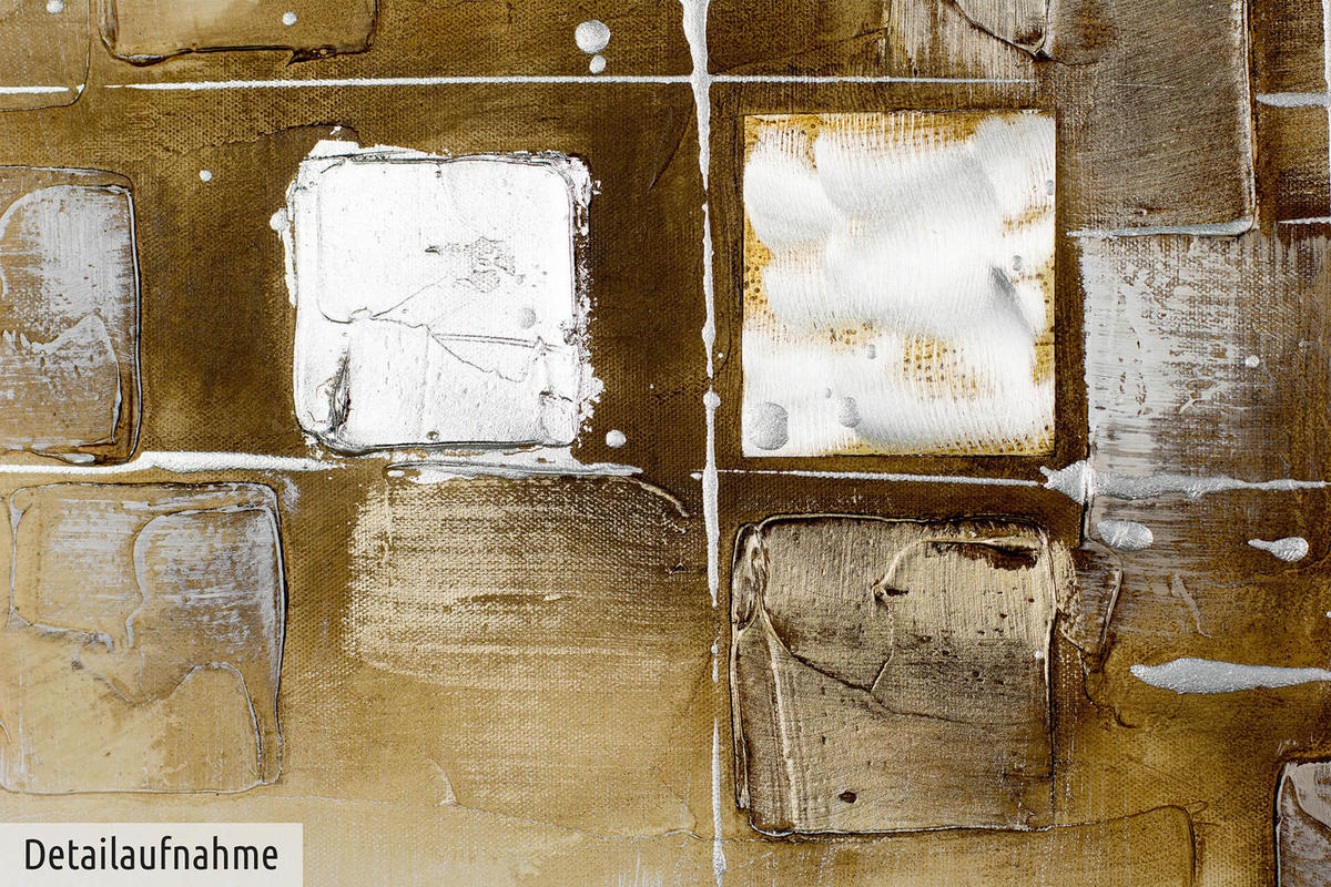 ÖLGEMÄLDE 120/60 cm - Beige/Braun, Holz/Textil (120/60cm) - KUNSTLOFT