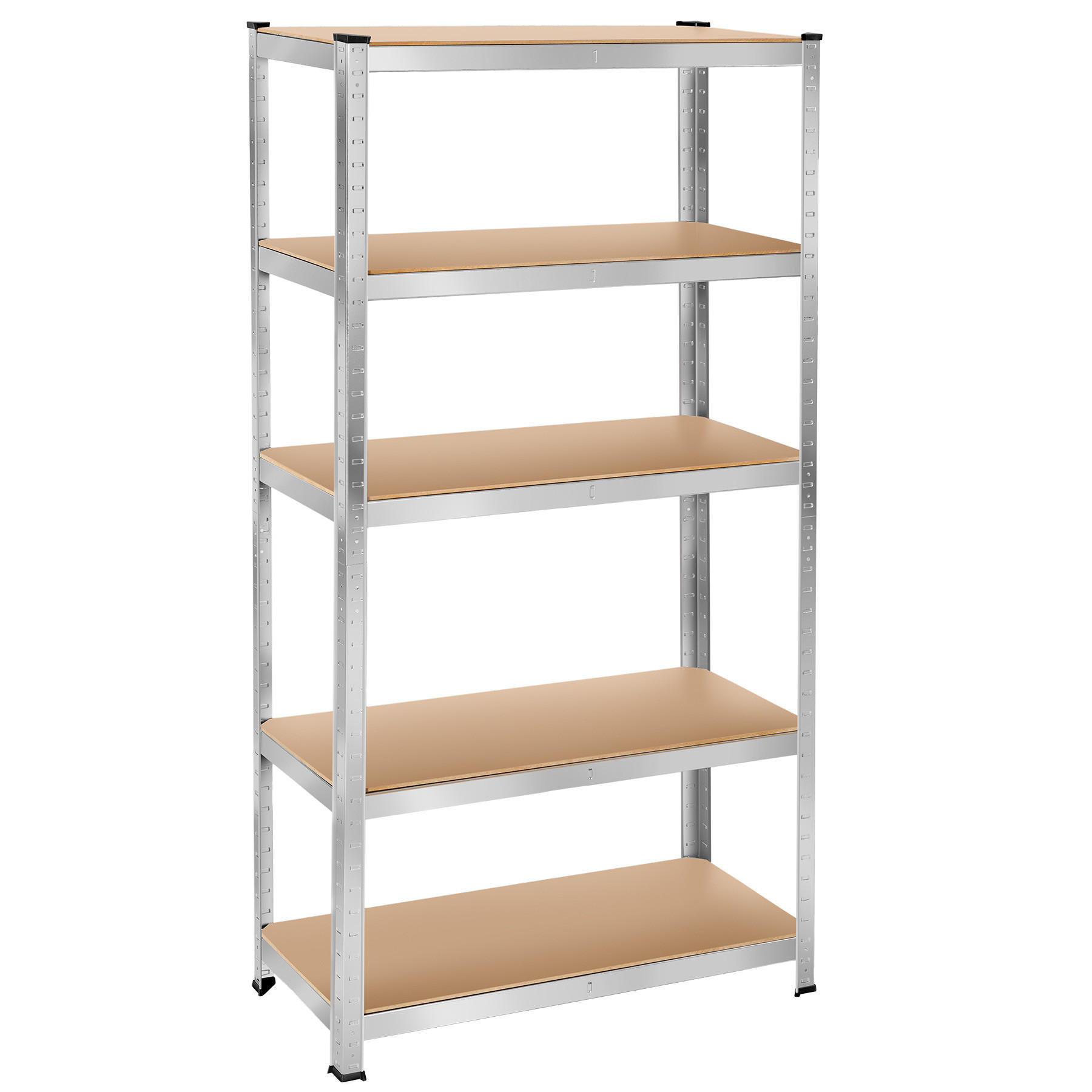 SCHWERLASTREGAL ,schnelle Montage,silber - Silberfarben, Metall (40/180/90cm) - tectake