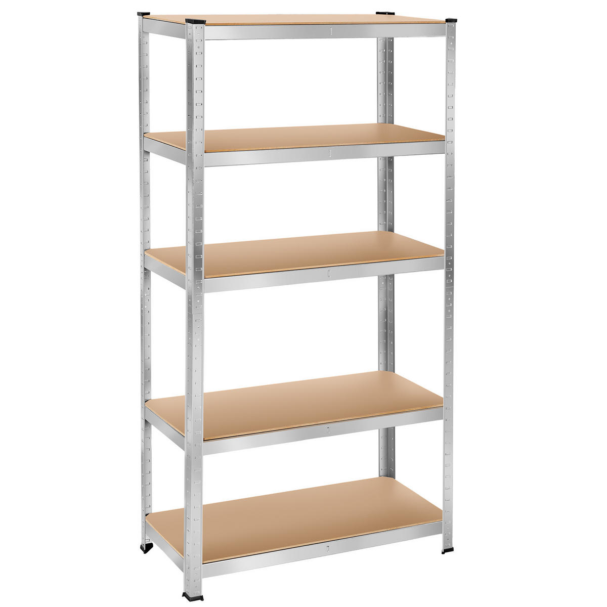 SCHWERLASTREGAL ,schnelle Montage,silber - Silberfarben, Metall (40/180/90cm) - tectake
