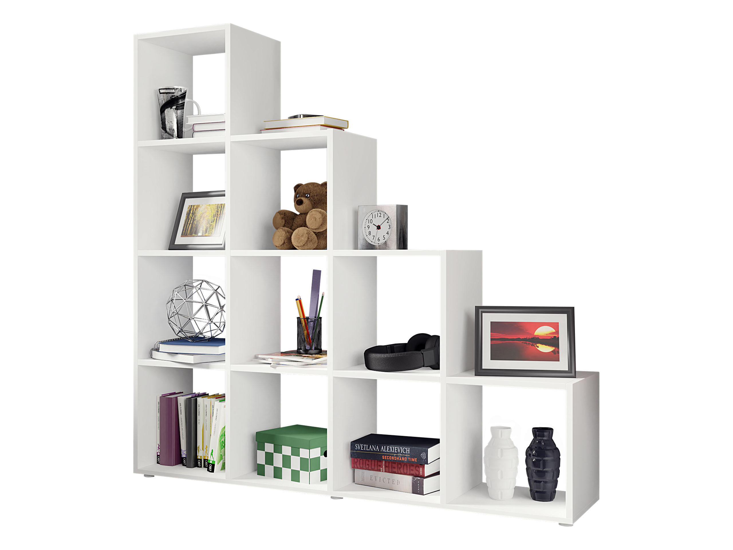 STANDREGAL Trio 013 - Weiß, Holzwerkstoff (139/142/33cm) - MIRJAN24