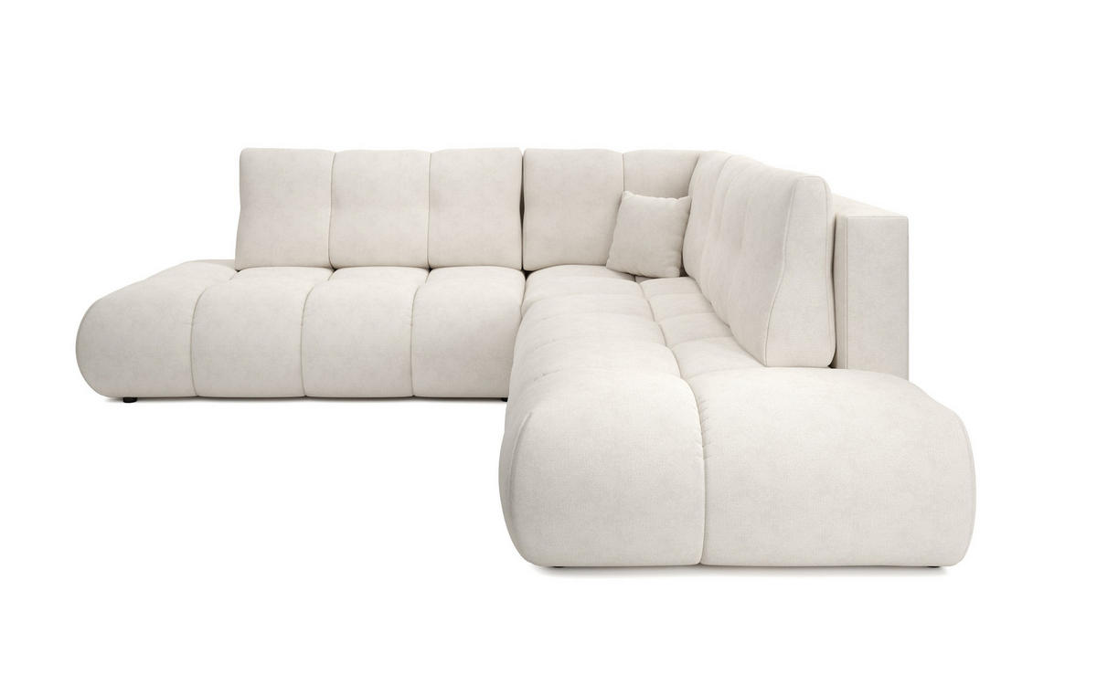 ECKSOFA DUCA II L-S Grau Chenille mit Schlaffunktion - Grau, Holz (266.5/266.5cm) - MASSENO